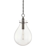 Ivy Pendant - Old Bronze / Clear