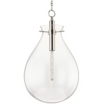 Ivy Pendant - Polished Nickel / Clear