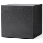Plinth Cubic Marble Table - Black Marble