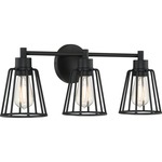 Atticus Bathroom Vanity Light - Earth Black