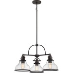 Grant Chandelier - Clear Seedy / Palladian Bronze