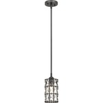 Oliver Pendant - Western Bronze / Crystal