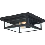 Westover Outdoor Ceiling Light - Earth Black / Clear Beveled / Clear Beveled