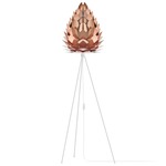 Conia Floor Lamp - White / Copper