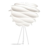 Carmina Table Lamp - White / White