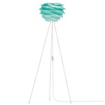 Carmina Mini Floor Lamp - White / Turquoise