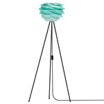 Carmina Mini Floor Lamp - Black / Turquoise