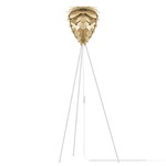 Conia Floor Lamp - White / Brushed Brass