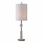 Margo Table Lamp - Antique Brass / White Linen