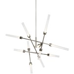 Linger Abstract Chandelier - Polished Nickel / Clear Acrylic