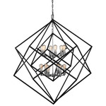 Artistry Chandelier - Polished Nickel / Black