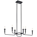 Alden Linear Chandelier - Black