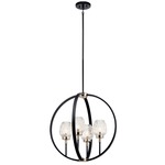 Moyra Pendant - Black / Clear