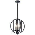 Samural Chandelier - Black / Chrome