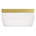 Boxie LED Wall / Ceiling Light Fixture - Brass / White
