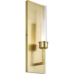 Linger Wall Sconce - Natural Brass / Clear