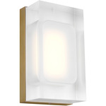 Milley Wall Light - Brass / Etched Glass