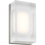 Milley Wall Light - Satin Nickel / Etched Glass