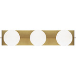 Orbel Bathroom Vanity Light - Aged Brass / Frosted