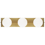 Orbel Bathroom Vanity Light - Aged Brass / Frosted