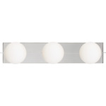 Orbel Bathroom Vanity Light - Polished Nickel / Frosted