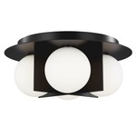 Orbel Ceiling Light Fixture - Matte Black / Frost