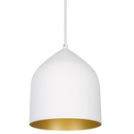 Helena Pendant - White / Gold