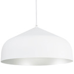 Helena Pendant - White / Silver