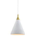 Dorothy Tall Pendant - White