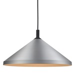 Dorothy Wide Pendant - Brushed Nickel