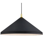 Dorothy Wide Pendant - Black