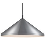 Dorothy Wide Pendant - Brushed Nickel