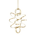 Synergy Pendant - Antique Brass / White