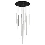 Chute Multi Light Pendant - Black / Opal