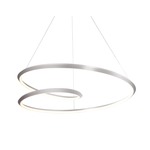 Ampersand Pendant - Brushed Nickel / Opal