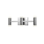 Brazen Bathroom Vanity Light - Chrome / Opal