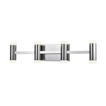 Brazen Bathroom Vanity Light - Chrome / Opal