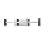 Brazen Bathroom Vanity Light - Chrome / Opal