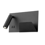 Dorchester Wall Light with Holder - Black