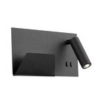 Dorchester Wall Light with Holder - Black