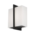 Bengal Wall Sconce - Black / White Glass