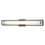 Lochwood Wall Sconce - Black / White Glass