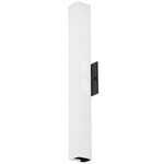 Melville Bathroom Vanity Light - Black / White Opal
