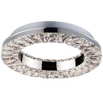 Charm Wall / Ceiling Light - Polished Chrome / Crystal