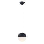 Half Moon Pendant - Matte Black / Satin White