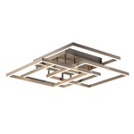 Traverse Semi Flush Ceiling Light - Champagne / White