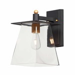 Chalet Outdoor Wall Light - Bronze / Clear