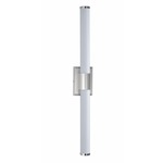 Optic Bathroom Vanity Light - Satin Nickel / White