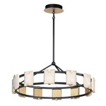 Radiant Chandelier - Black / Crystalline