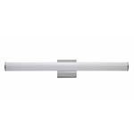Rail Bathroom Vanity Light - Polished Chrome / White
